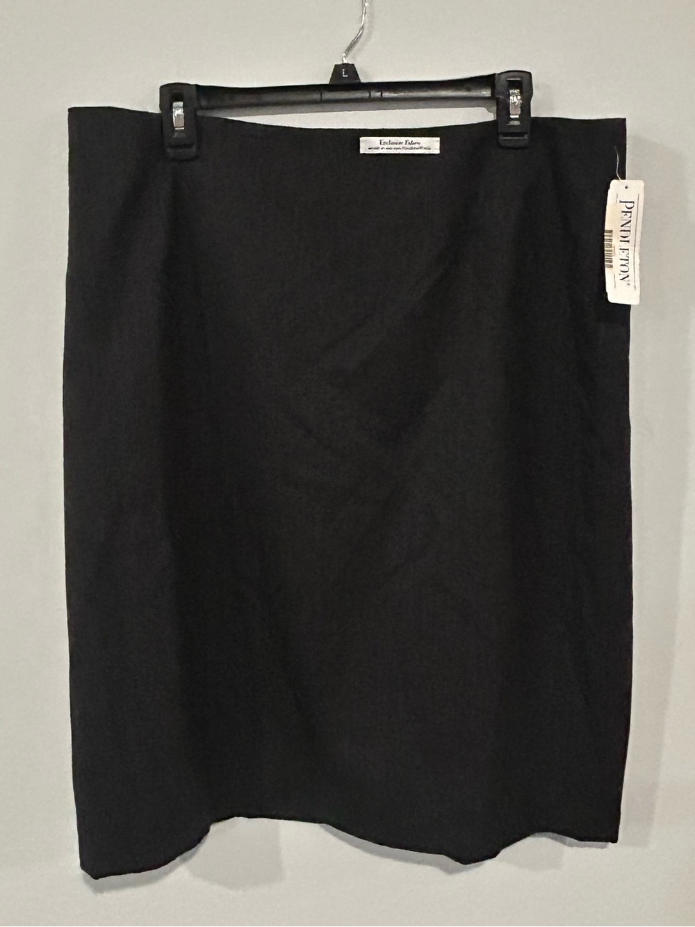 NWT Pendleton Black Classic Straight Skirt 100% wool